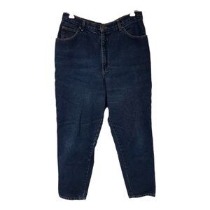 LA Blues Womens 18 Relaxed Fit Tapered High Waist MOM Denim Jeans 34x30